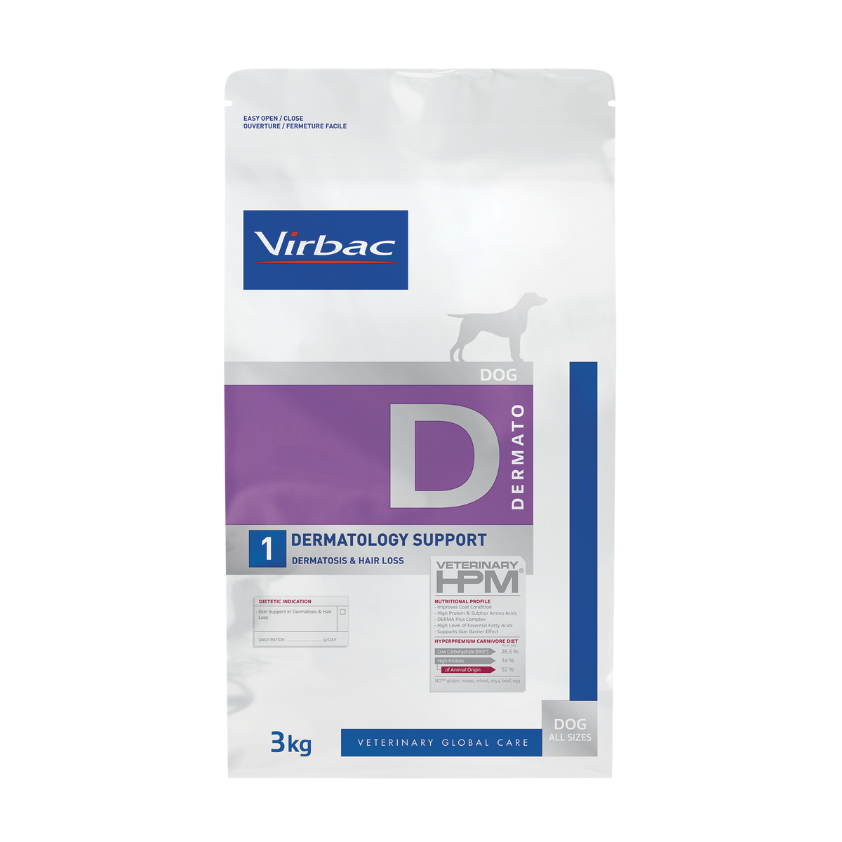 Virbac Veterinary HPM Dermatology Support koiralle