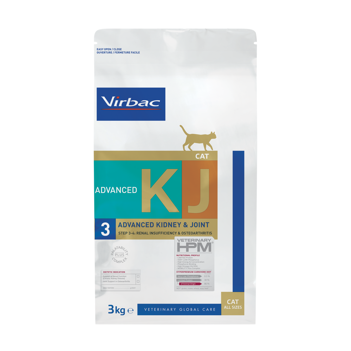 Virbac Veterinary HPM Advanced Kidney & Joint KJ3 kissalle