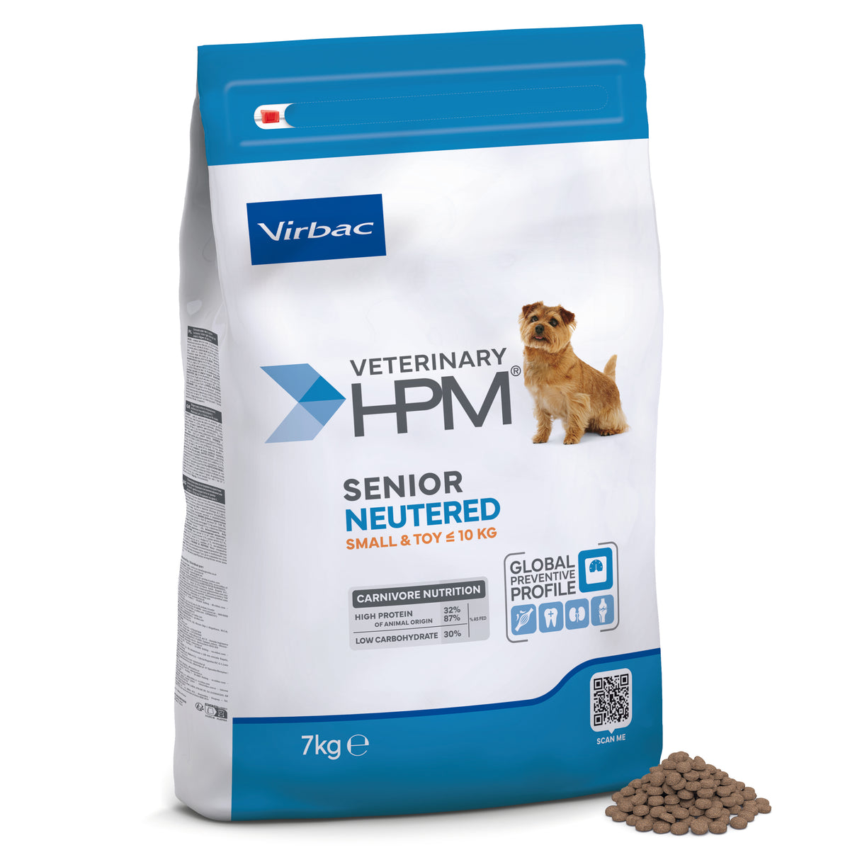 Virbac Senior Neutered Dog Small & Toy koiralle 7 kg