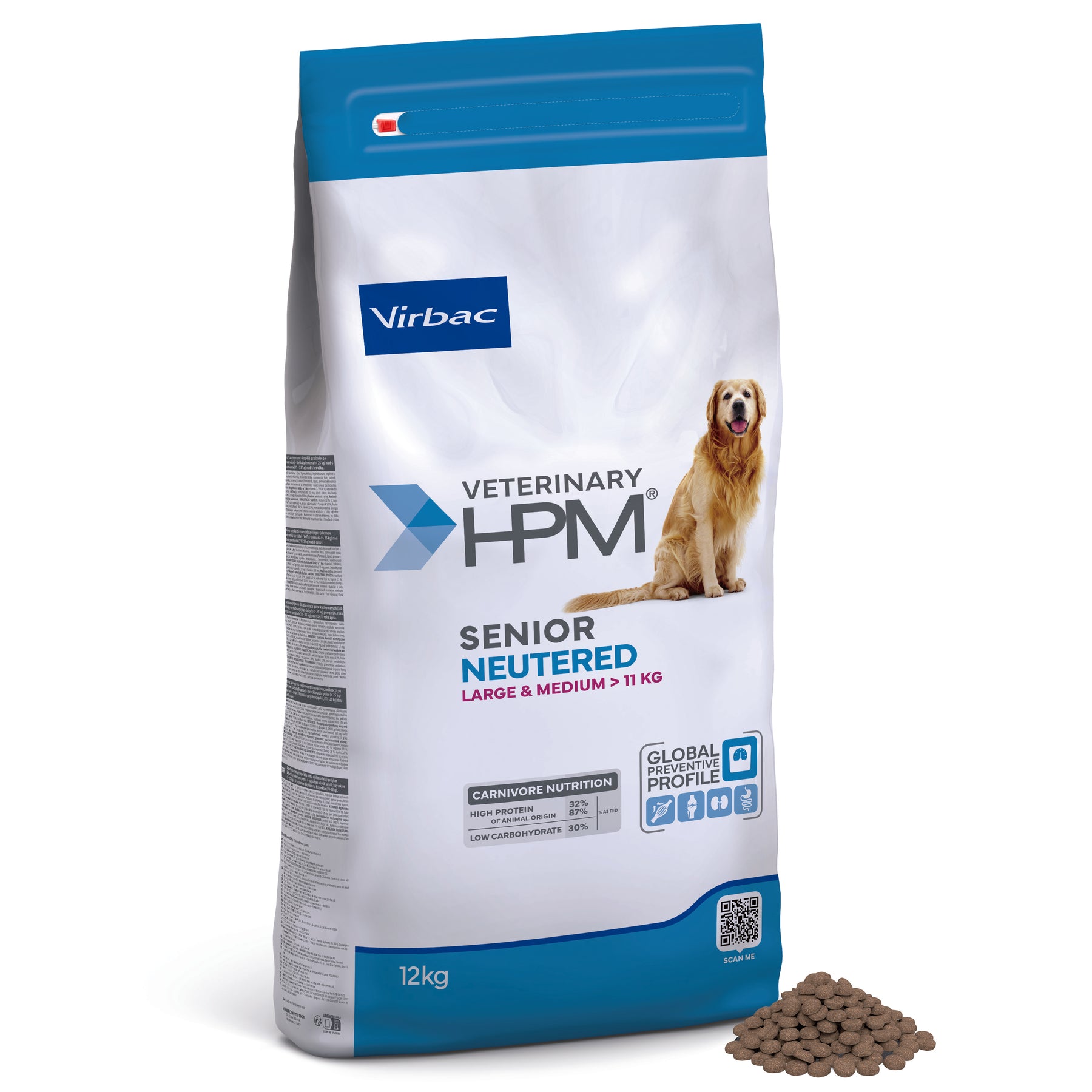 Virbac Veterinary HPM Senior Neutered Large & Medium Dog 12 kg