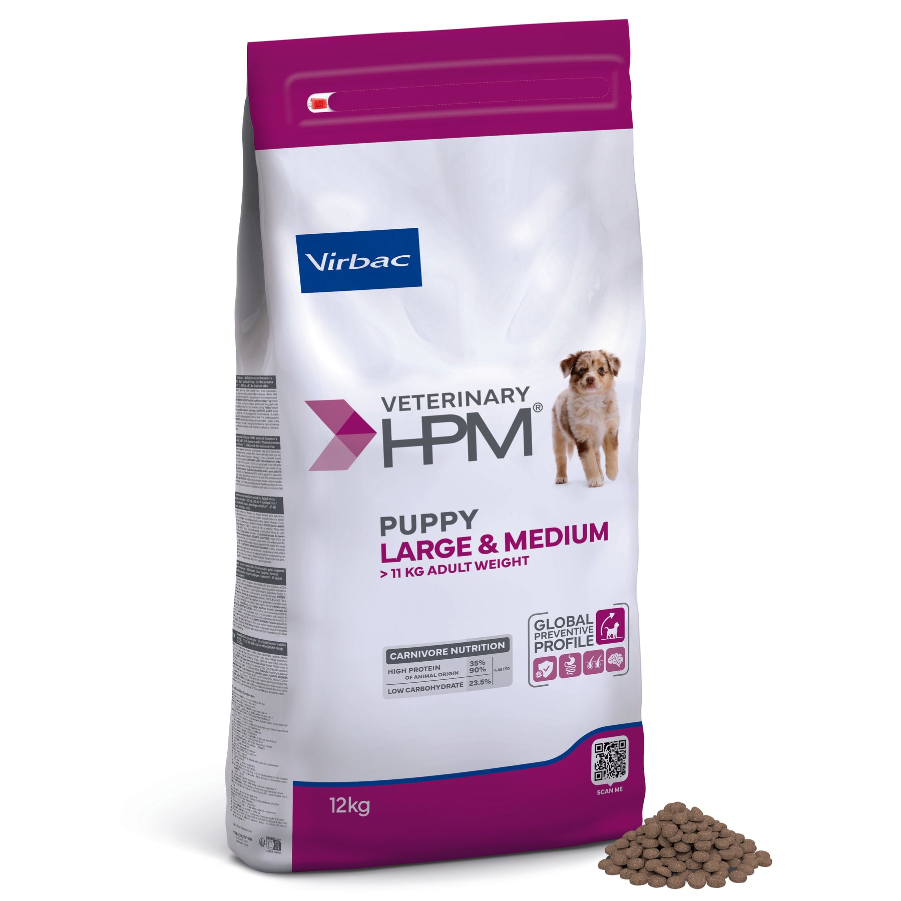 Virbac Veterinary HPM Puppy Large & Medium Dog 12 kg