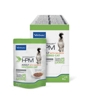 Virbac Veterinary HPM Adult Neutered with Salmon kissalle 12 x 85 g