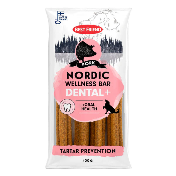 Best Friend Nordic Wellness Bar Dental+ porsas 100 g