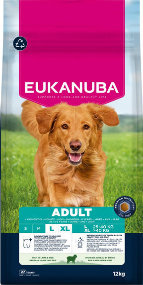 Eukanuba Adult Large Lamb & Rice koiran kuivaruoka 12 kg