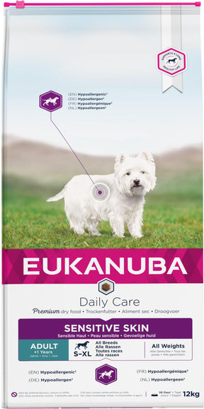 Eukanuba DailyCare Sensitive Skin koiran kuivaruoka