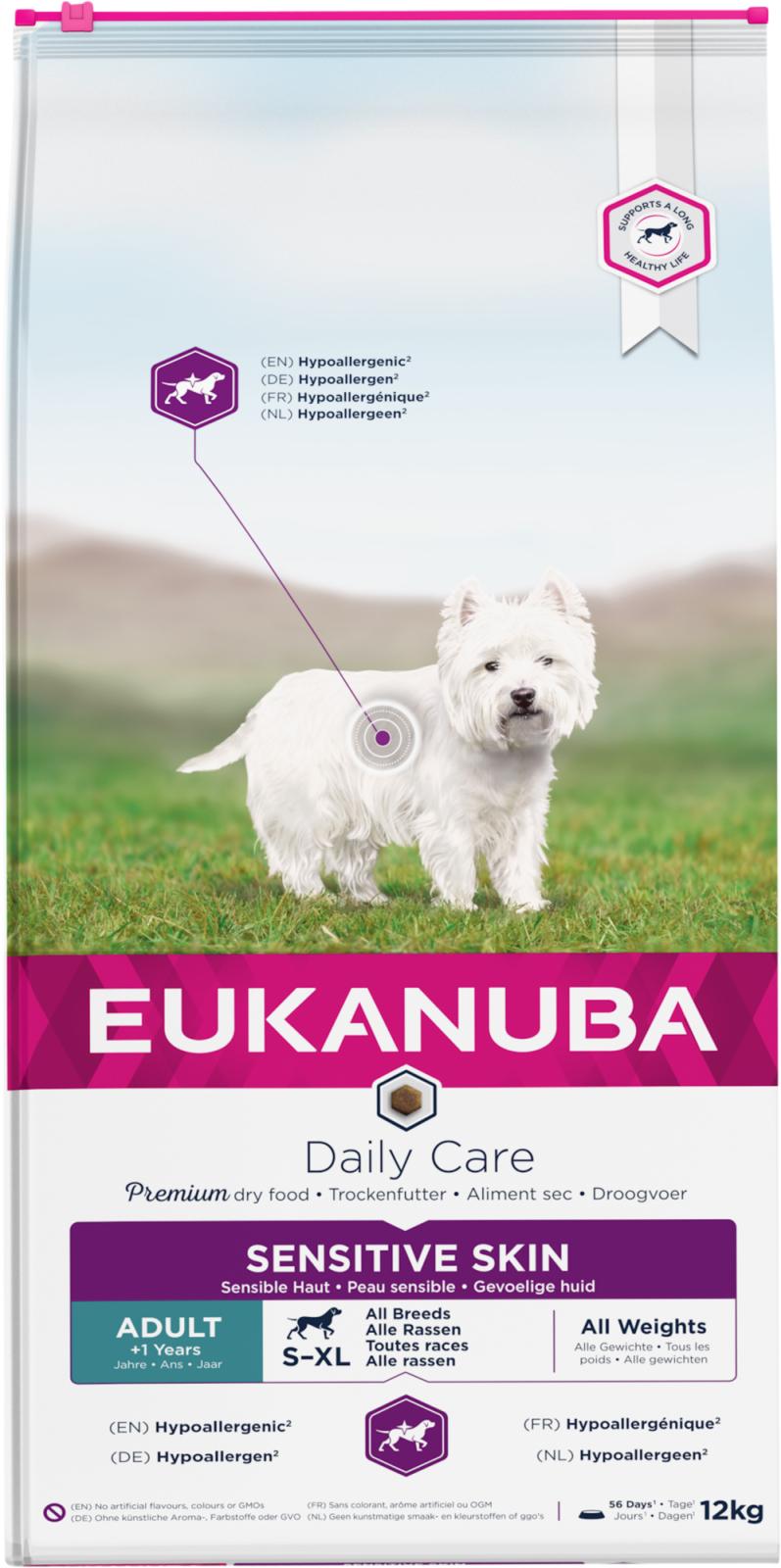 Eukanuba DailyCare Sensitive Skin koiran kuivaruoka