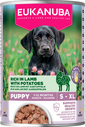 Eukanuba wet food puppies lamb with potatoes koiralle 400 g
