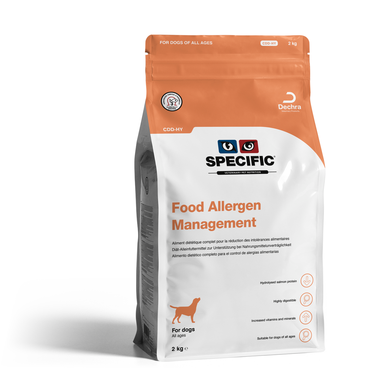 Specific CDD-HY Food Allergen Management koiralle