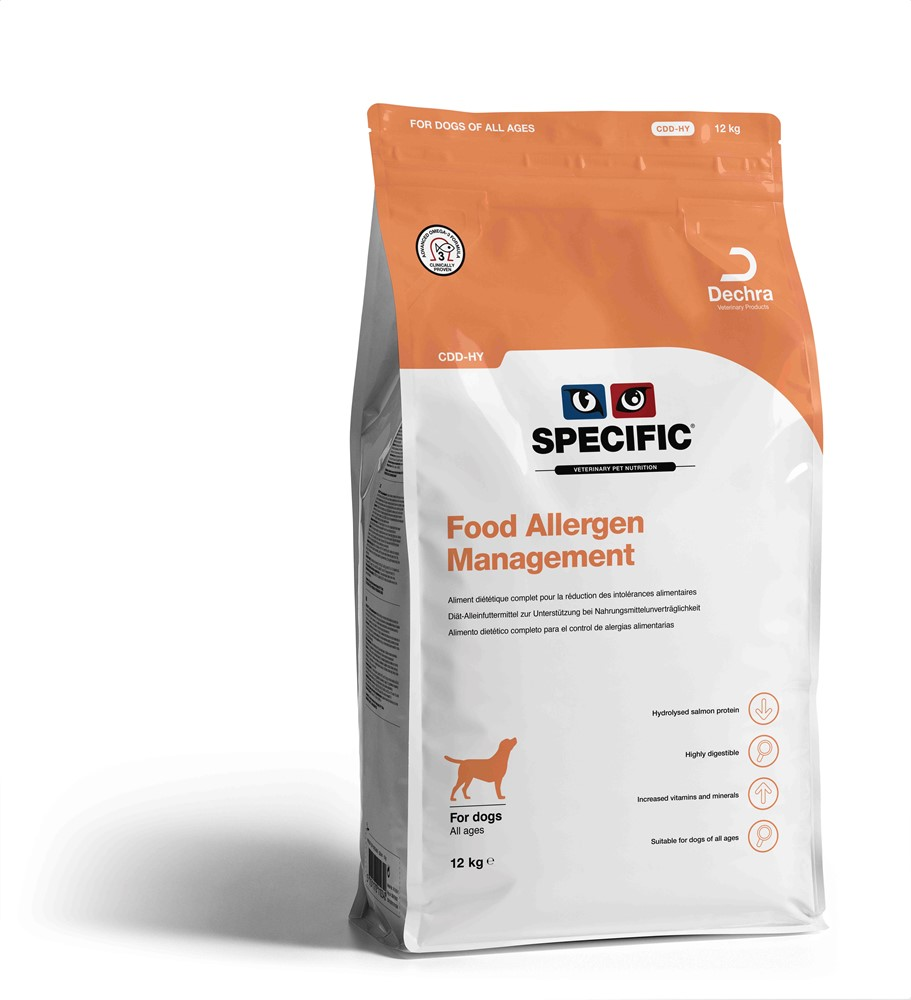 Specific CDD-HY Food Allergen Management koiralle 12 kg RIKKOONTUNUT