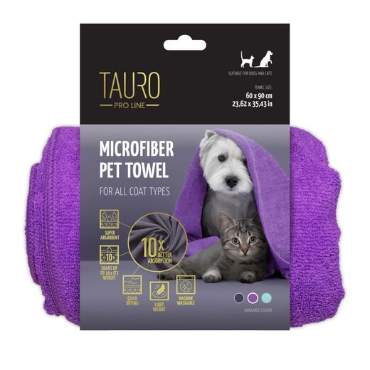 Tauro Pro Line mikrokuitupyyhe 60x90cm,