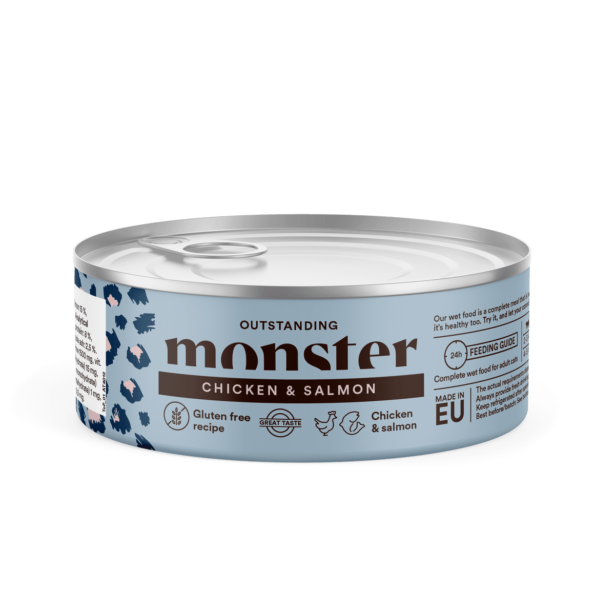 Monster Cat Adult Multi Protein Chicken-Salmon kissalle 12 x 100 g