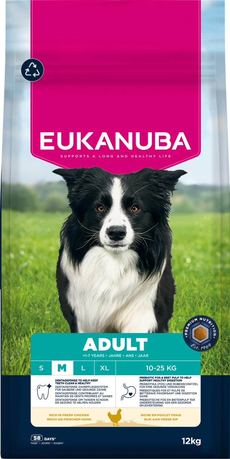 Eukanuba Adult Medium Breed koiran kuivaruoka 12 kg