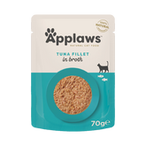 Applaws Kissa tonnikalafilee liemessä annospussi 16 x 70 g