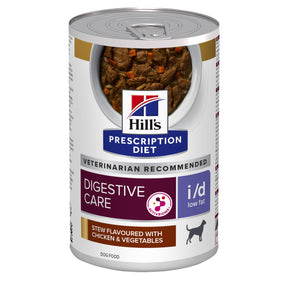 Hill's i/d Digestive Care Low Fat with Chicken & Vegetables muhennos koiralle 354 g MAISTELUPAKKAUS