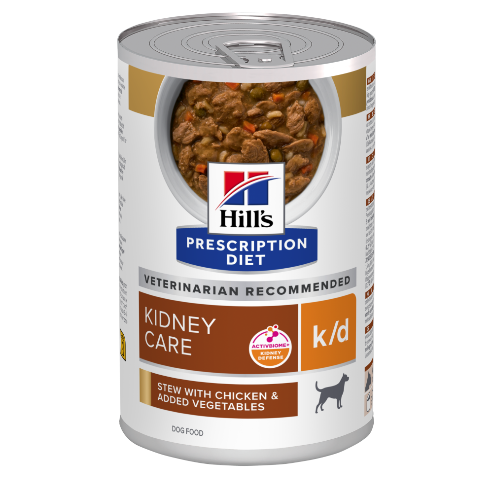Hill's k/d Kidney Care with Chicken & Vegetables muhennos koiralle 12 x 354 g