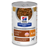 Hill's k/d Kidney Care with Chicken & Vegetables muhennos koiralle 354 g MAISTELUPAKKAUS