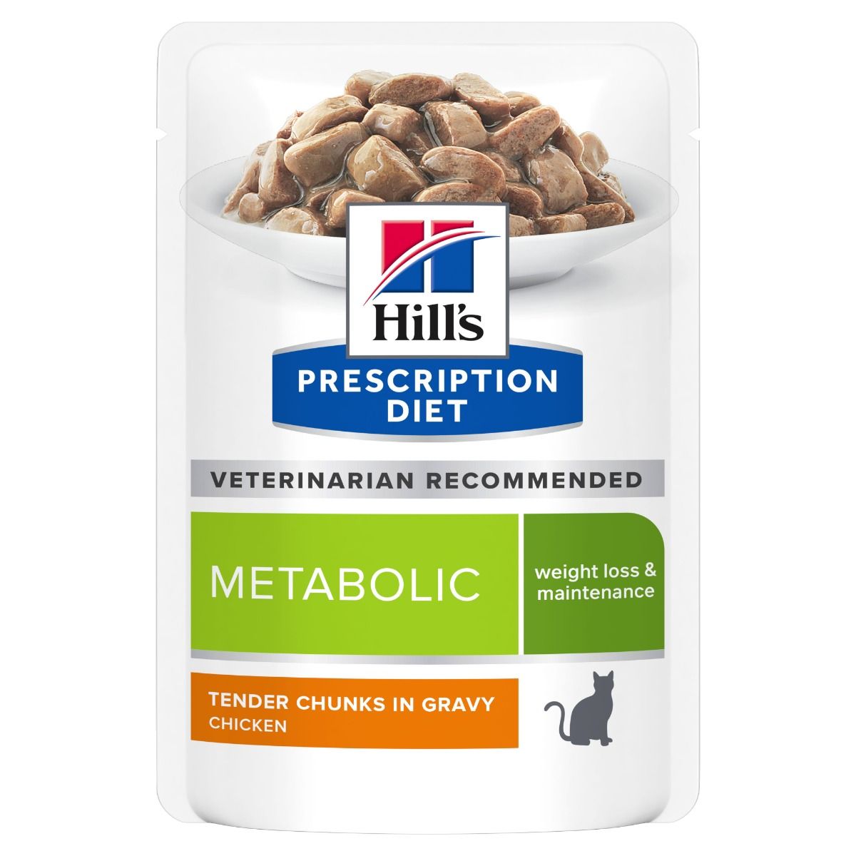 Hill's Metabolic Chicken annospussi kissalle 48 x 85 g SÄÄSTÖPAKKAUS