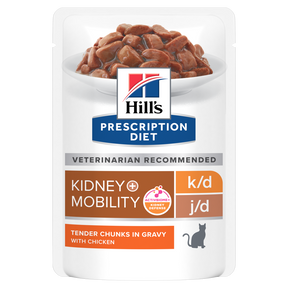 Hill's k/d + j/d Kidney Mobility with Chicken kissalle 12 x 85 g