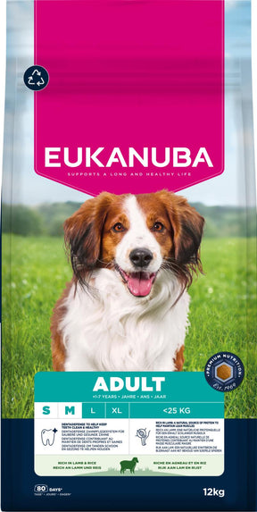 Eukanuba Adult Small & Medium Lamb & Rice koiran kuivaruoka