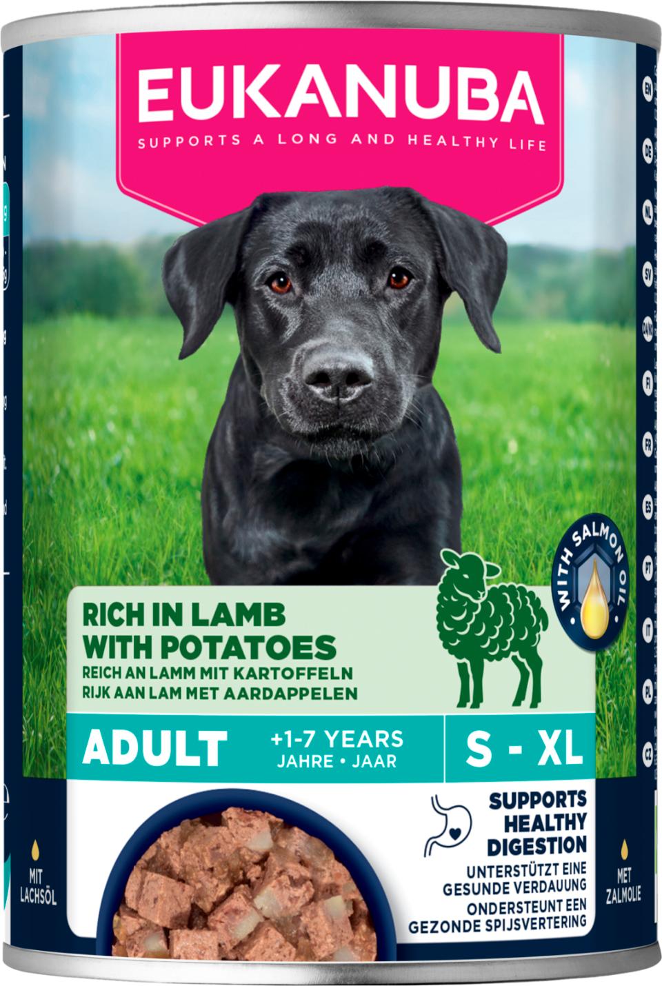 Eukanuba wet food adult lamb with potatoes koiralle 6 x 400 g SÄÄSTÖPAKKAUS