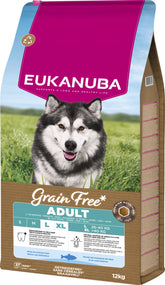 Eukanuba Adult Large Grain Free Ocean Fish koiran kuivaruoka 12 kg