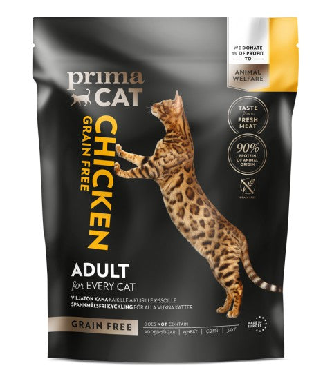 PrimaCat Viljaton Kana aikuisille kissoille 400 g PÄIVÄYSTARJOUS