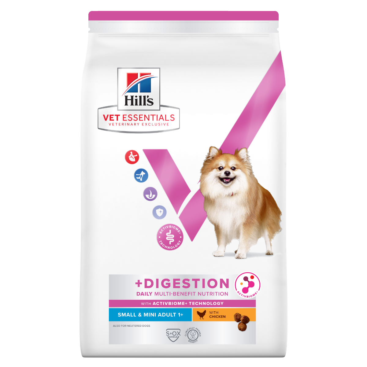 Hill's Vet Essentials Multi-Benefit + Digestion Small & Mini with Chicken koiralle 2 kg