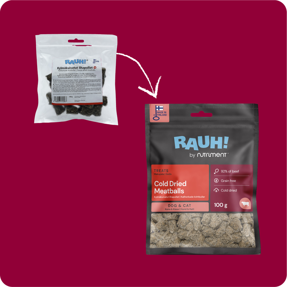 RAUH! Cold-dried Meatballs - Kylmäkuivatut lihapullat 100 g