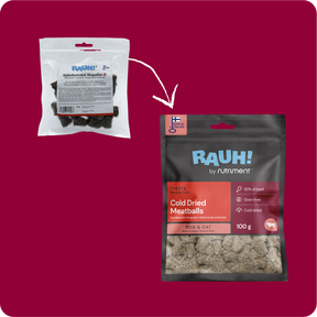 RAUH! Cold-dried Meatballs - Kylmäkuivatut lihapullat 100 g