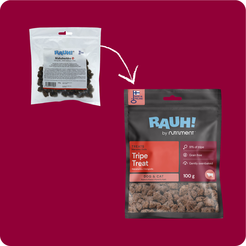 RAUH! Tripe Treat - Naudan mahaherkku 100 g