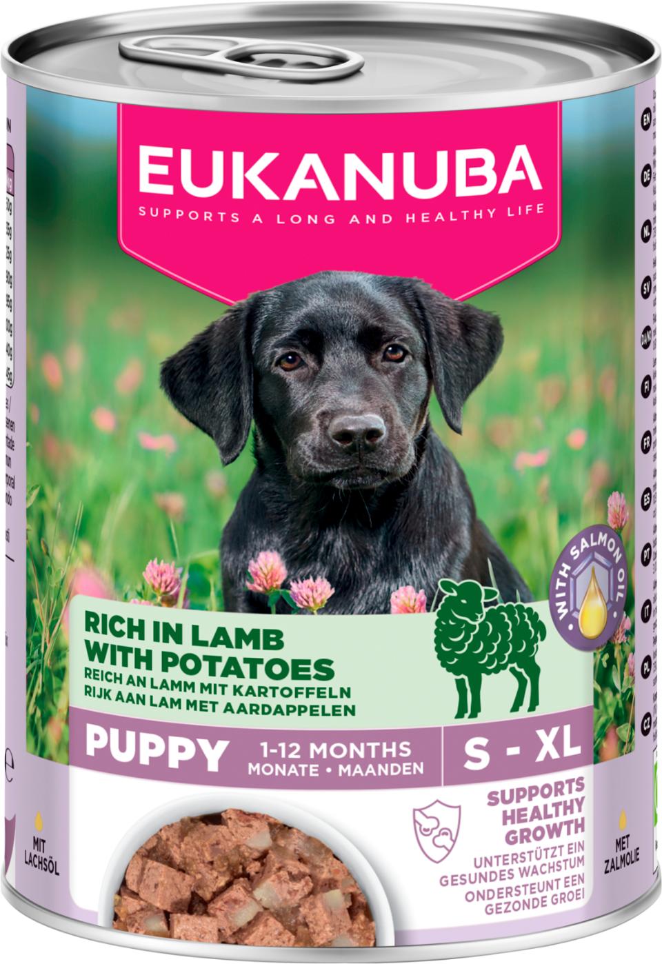 Eukanuba wet food puppies lamb with potatoes koiralle 6 x 400 g SÄÄSTÖPAKKAUS