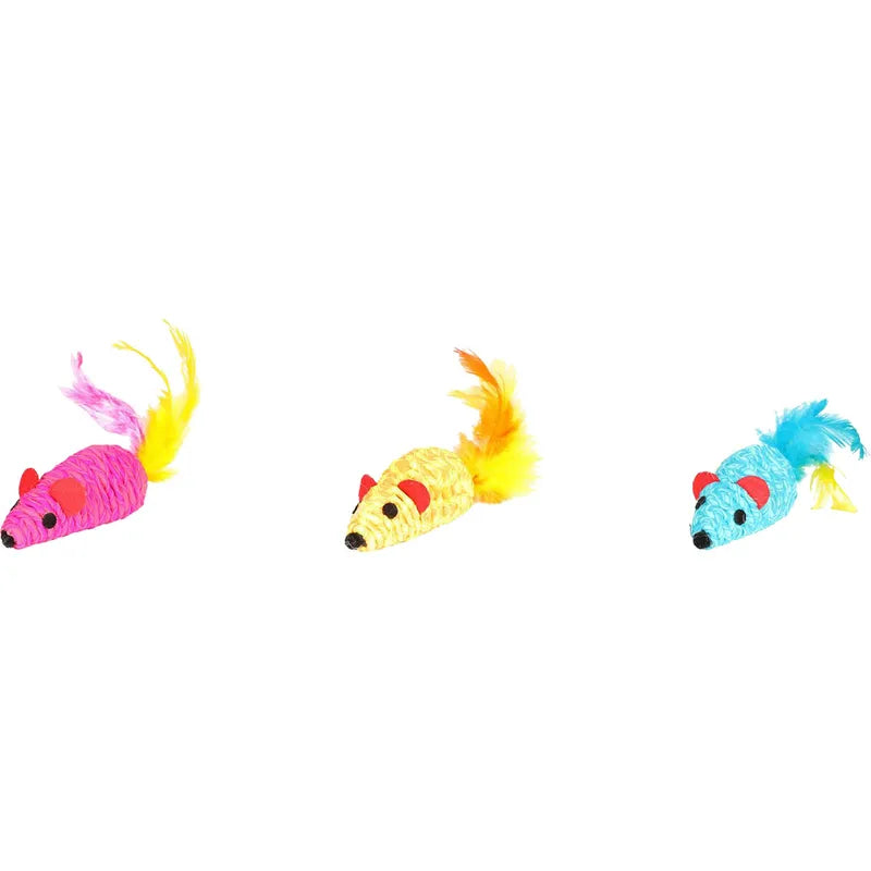Flamingo Kissanlelu Shuka hiiri + höyhen 15 cm