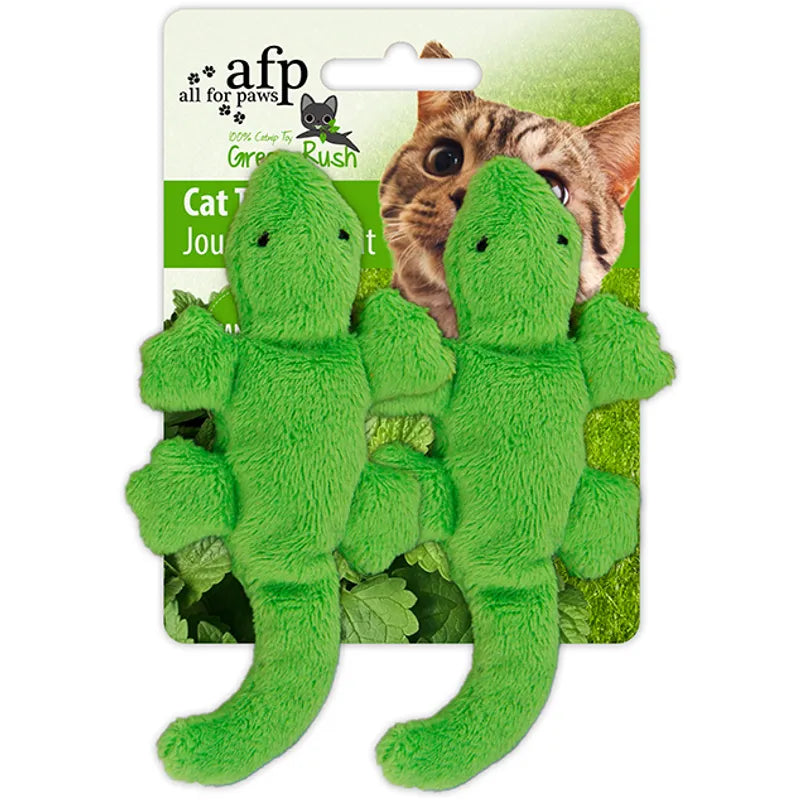  All For Paws Green Rush Gecko kissanmintulla 6 cm