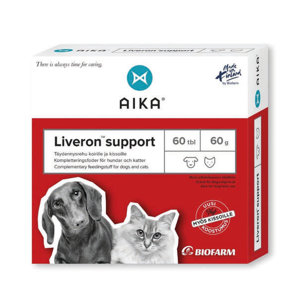 AIKA Liveron Support koiralle ja kissalle 60 tablettia