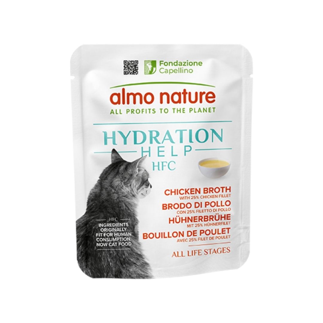 Almo Nature HFC Hydration Help Kanaliemi kanafileellä 50 g kissalle