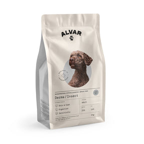 Alvar Pet Derma/Insect koiran kuivaruoka 2 x 7 kg SÄÄSTÖPAKKAUS