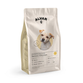 Alvar Pet Senior/Chicken koiran kuivaruoka 2 x 7 kg SÄÄSTÖPAKKAUS