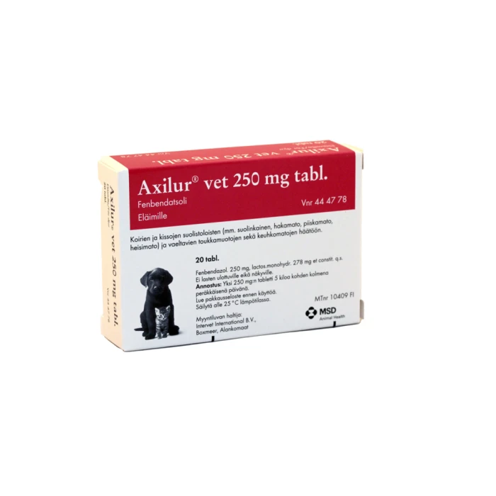 Axilur 250 mg 20 fol vet tabl