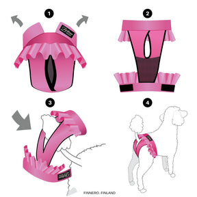 FinNero Ballerina juoksuhousut pinkki XXS