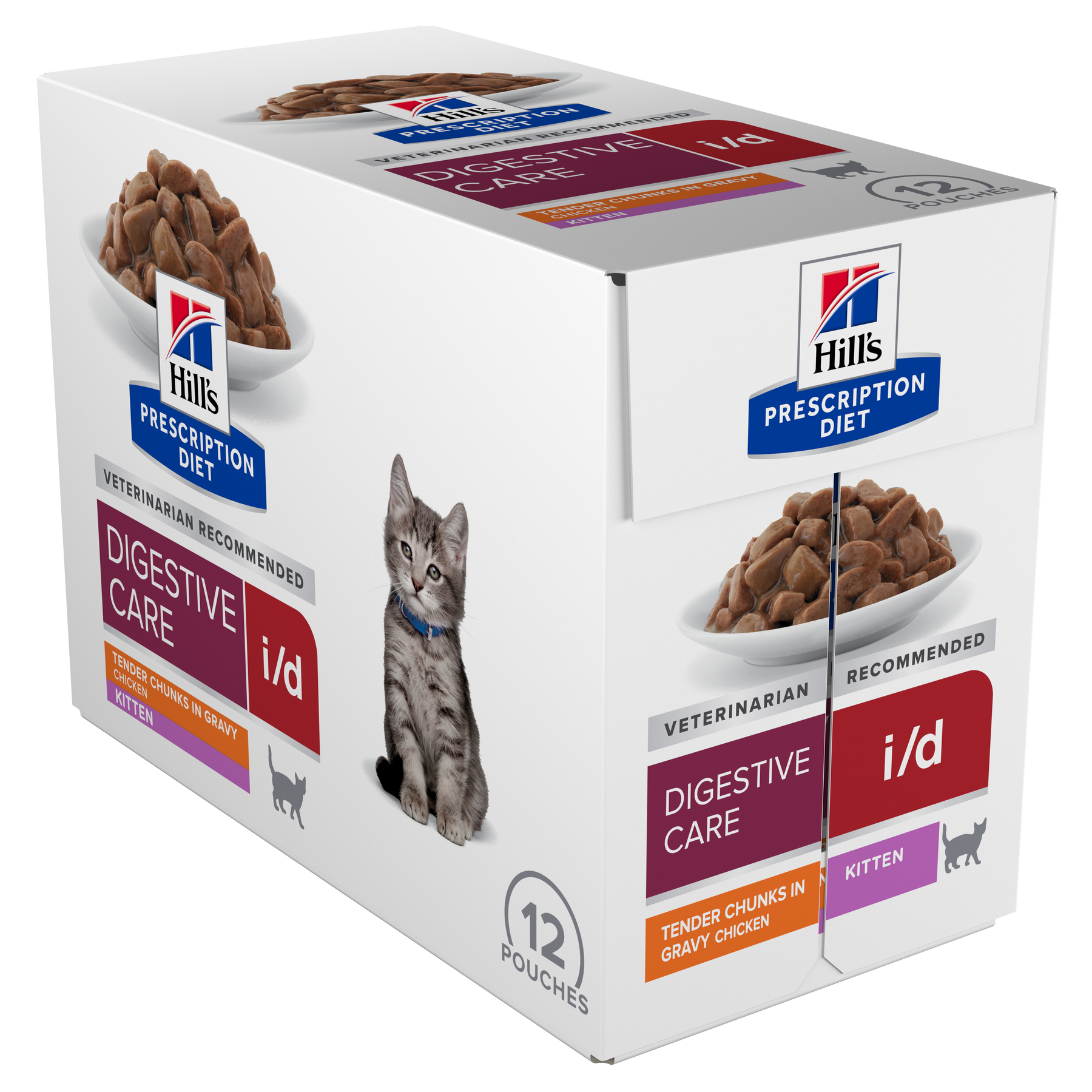 Hill's Prescription Diet i/d Digestive Care Wet with Chicken -ruoka kissanpennulle 12 x 85 g
