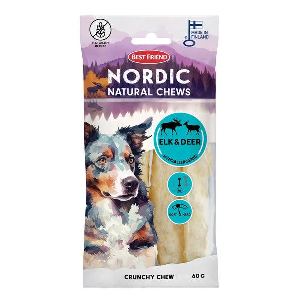 Best Friend Nordic hirvi & riista hypoallergenic rouheluu 4 kpl 60 g