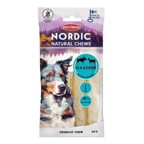 Best Friend Nordic hirvi & riista hypoallergenic rouheluu 4 kpl 60 g