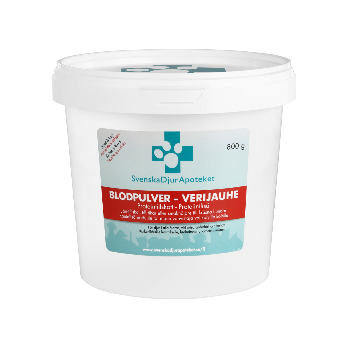 Svenska DjurApoteket Blodpulver koiralle ja kissalle 800 g