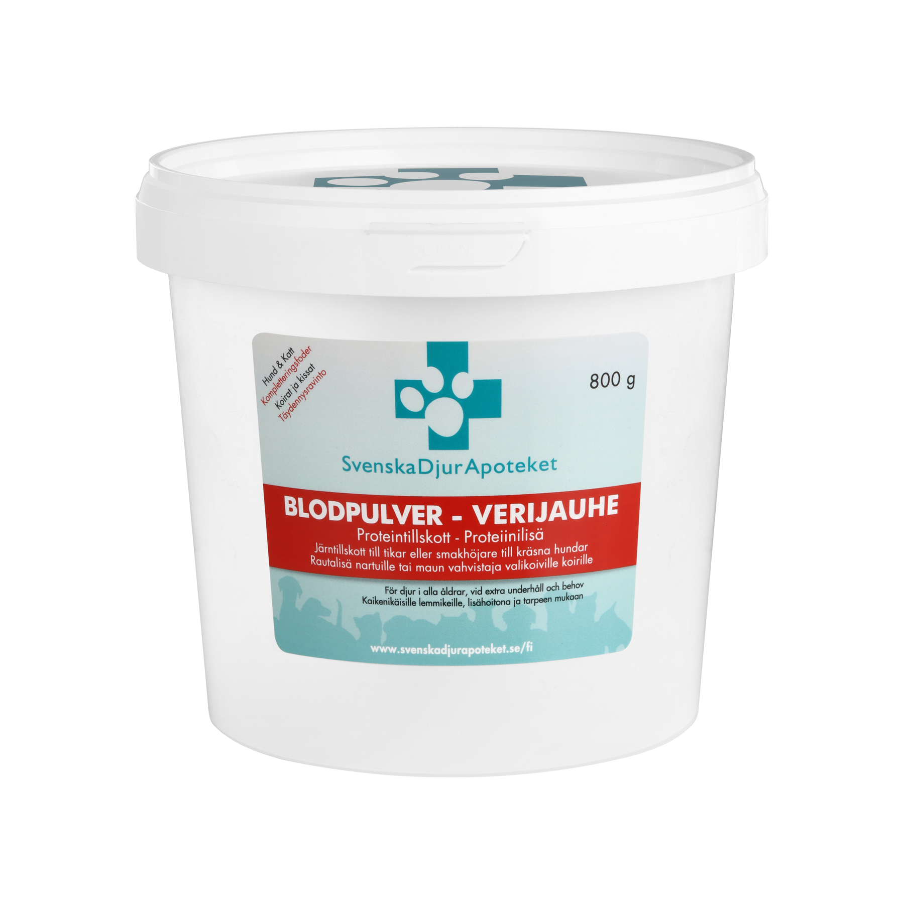 Svenska DjurApoteket Blodpulver koiralle ja kissalle 800 g