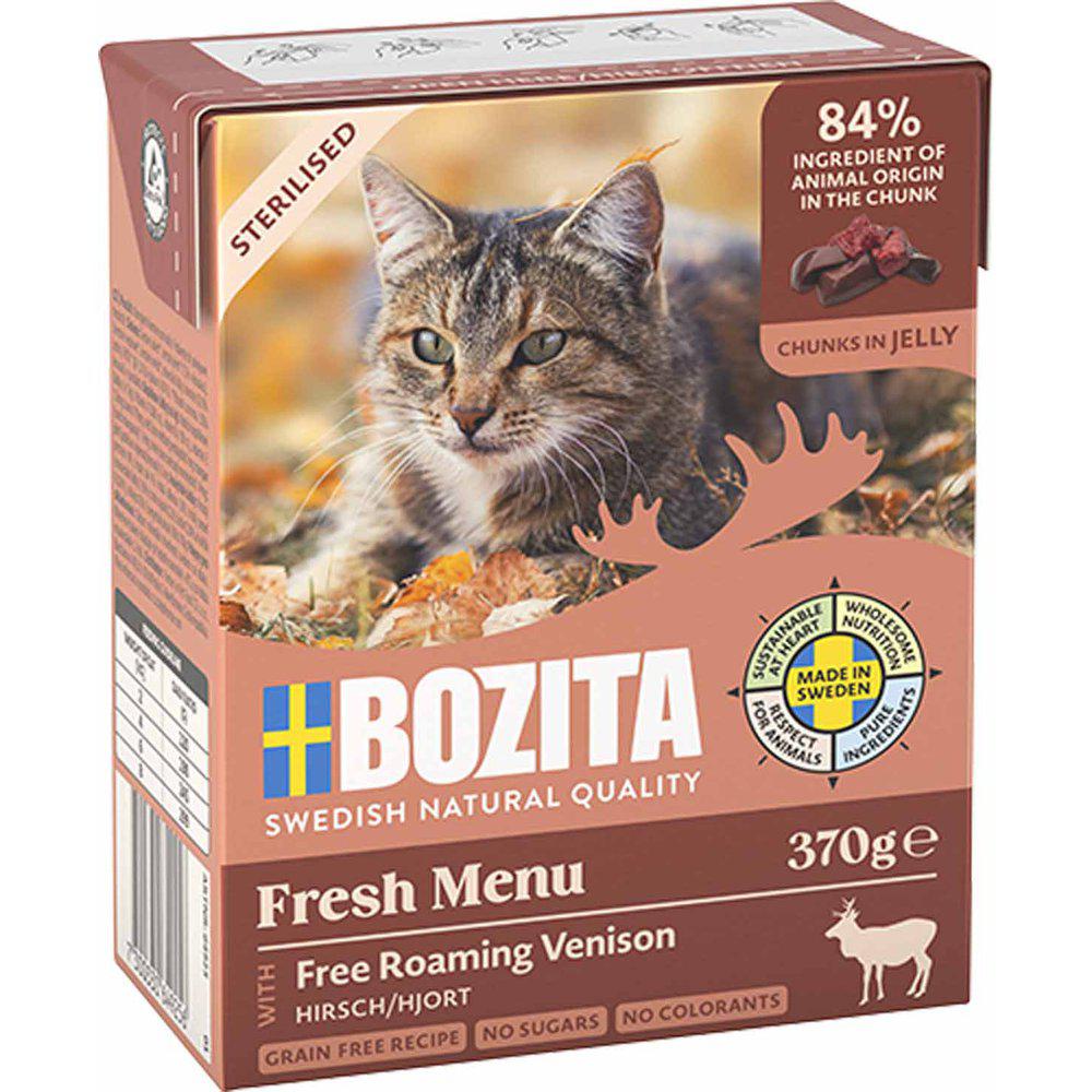 Bozita Sterilised peuraa hyytelössä kissalle 6 x 370 g