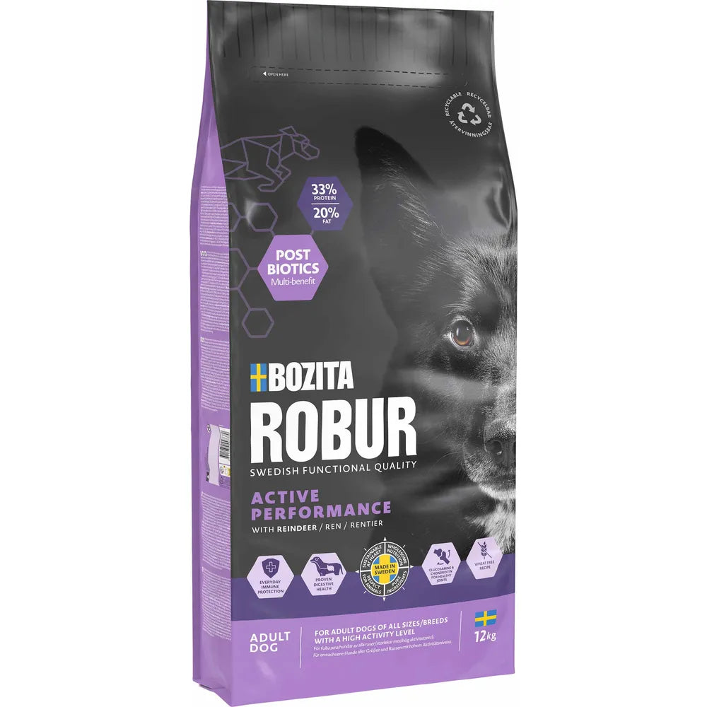 Bozita Robur adult active performance koirille 12 kg