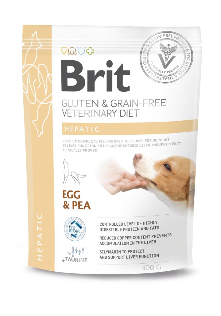 Brit Veterinary Diet Hepatic Egg & Pea koiralle