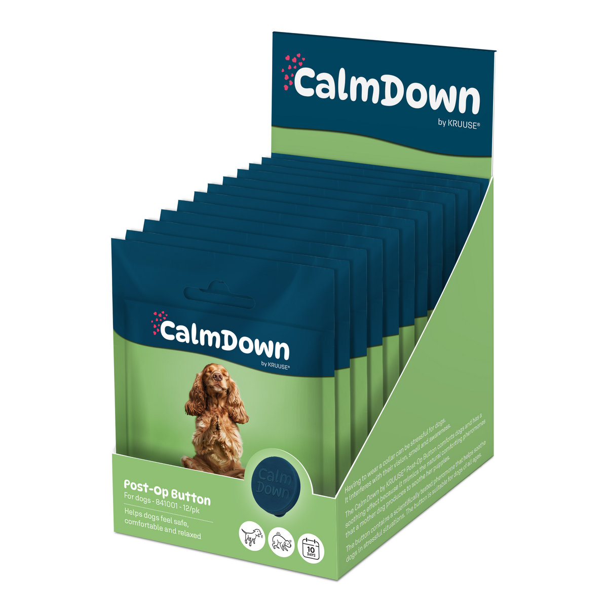 CalmDown by KRUUSE leikkauksenjälkeinen rauhoittava nappi, koirat 12 kpl MONIPAKKAUS