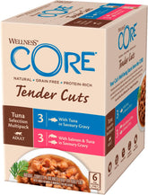 Core Tender Cuts Tuna Multipack kastikelajitelma kissalle 6 x 85 g