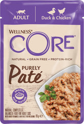 Core adult Purely Paté duck & chicken kissalle 85 g